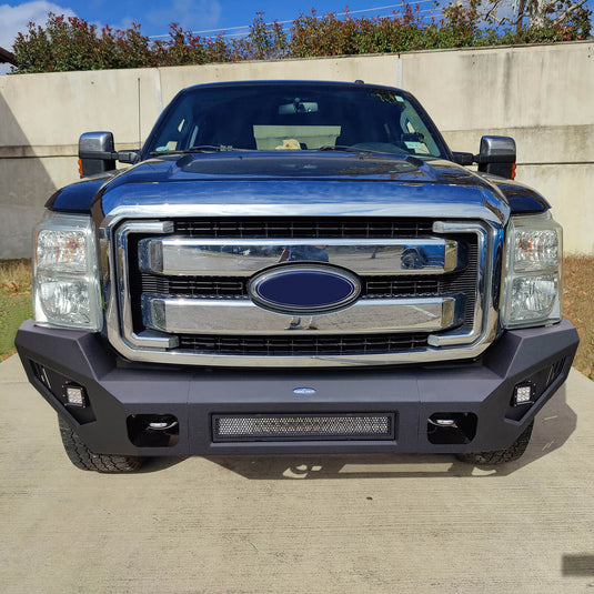 Ford F-250 Full Width Front Bumper with LED Flood Spot Combo Light Bar for 2011-2016 F-250 B8521 15