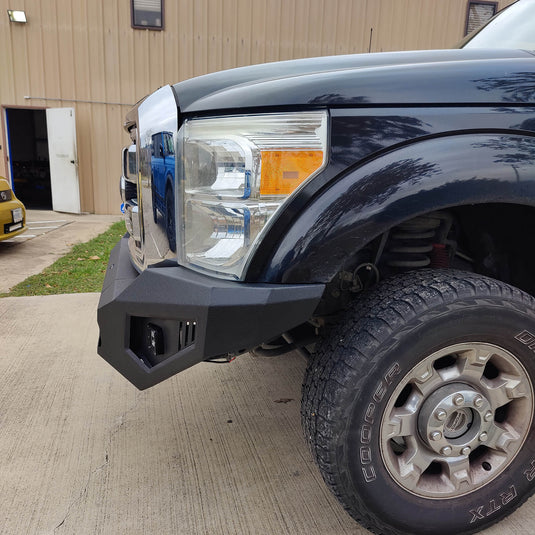 Ford F-250 Full Width Front Bumper with LED Flood Spot Combo Light Bar for 2011-2016 F-250 B8521 18