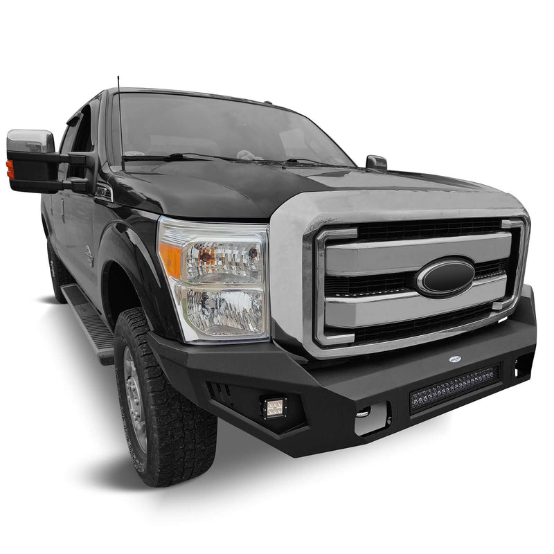 Load image into Gallery viewer, Ford F-250 Full Width Front Bumper with LED Flood Spot Combo Light Bar for 2011-2016 F-250 B8521 4
