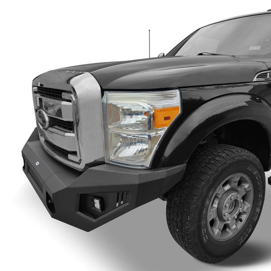 Ford F-250 Full Width Front Bumper with LED Flood Spot Combo Light Bar for 2011-2016 F-250 B8521 6