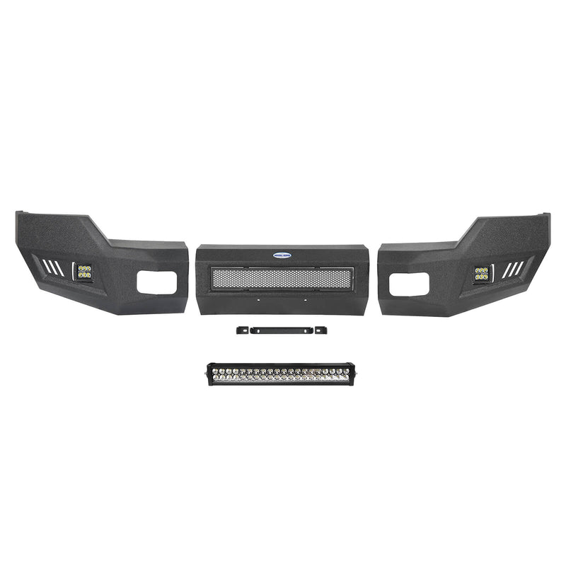 Load image into Gallery viewer, Ford F-250 Full Width Front Bumper with LED Flood Spot Combo Light Bar for 2011-2016 F-250 B8522 11
