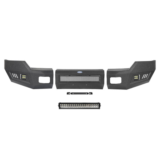 Ford F-250 Full Width Front Bumper with LED Flood Spot Combo Light Bar for 2011-2016 F-250 B8522 11