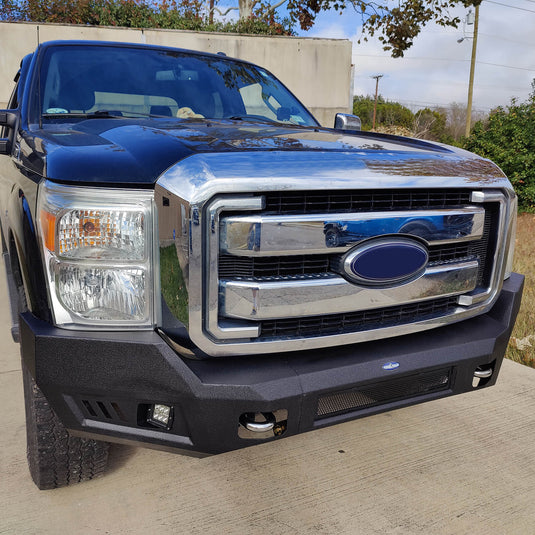 Ford F-250 Full Width Front Bumper with LED Flood Spot Combo Light Bar for 2011-2016 F-250 B8522 15