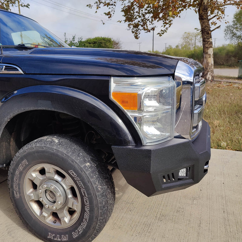 Load image into Gallery viewer, Ford F-250 Full Width Front Bumper with LED Flood Spot Combo Light Bar for 2011-2016 F-250 B8522 16
