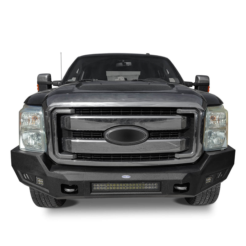 Load image into Gallery viewer, Ford F-250 Full Width Front Bumper with LED Flood Spot Combo Light Bar for 2011-2016 F-250 B8522 3
