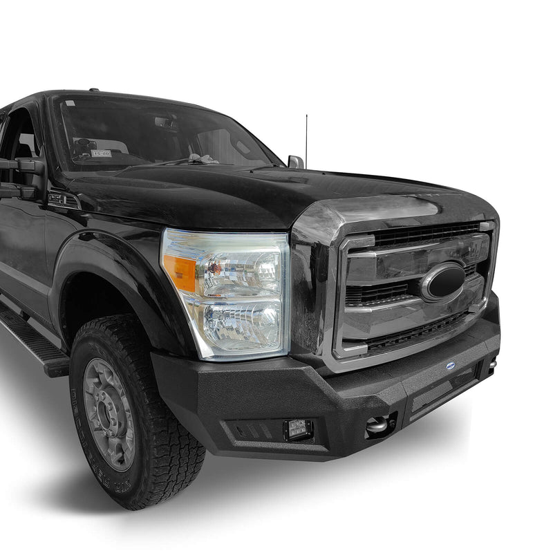 Load image into Gallery viewer, Ford F-250 Full Width Front Bumper with LED Flood Spot Combo Light Bar for 2011-2016 F-250 B8522 5
