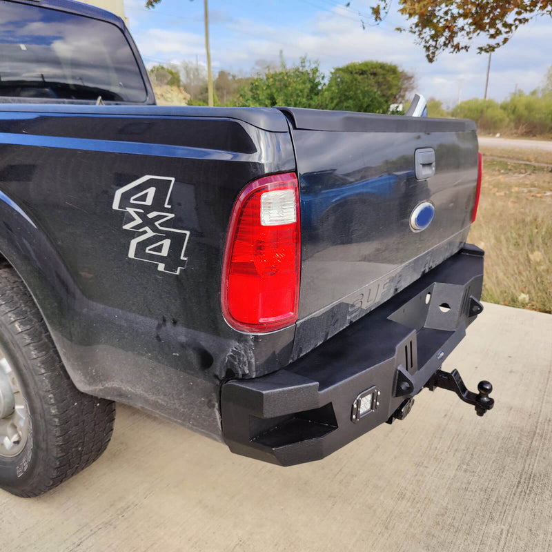 Load image into Gallery viewer, Ford F-250 Rear Bumper with LED White Square Floodlights for 2011-2016 F-250 B8524 5
