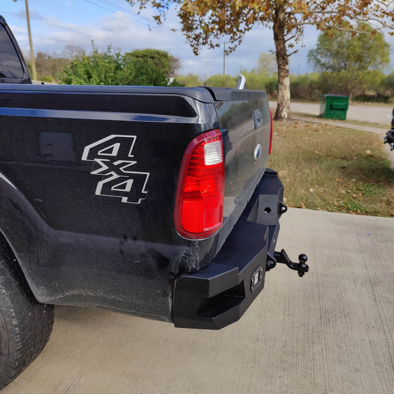 Load image into Gallery viewer, Ford F-250 Rear Bumper with LED White Square Floodlights for 2011-2016 F-250 B8524 6
