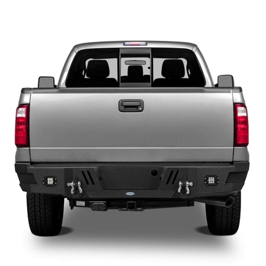 Ford F-250 Rear Bumper with LED White Square Floodlights for 2011-2016 F-250 B8524 7