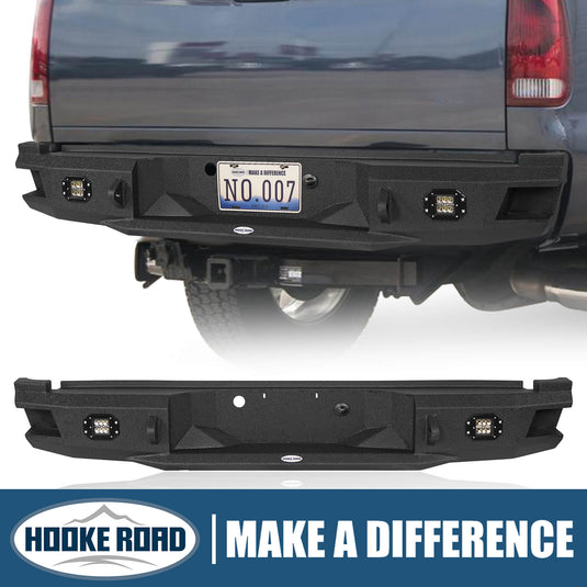 Ford Pickup Truck Rear Aftermarket Bumper (05-07 F-250) - Hooke Road b8503 1