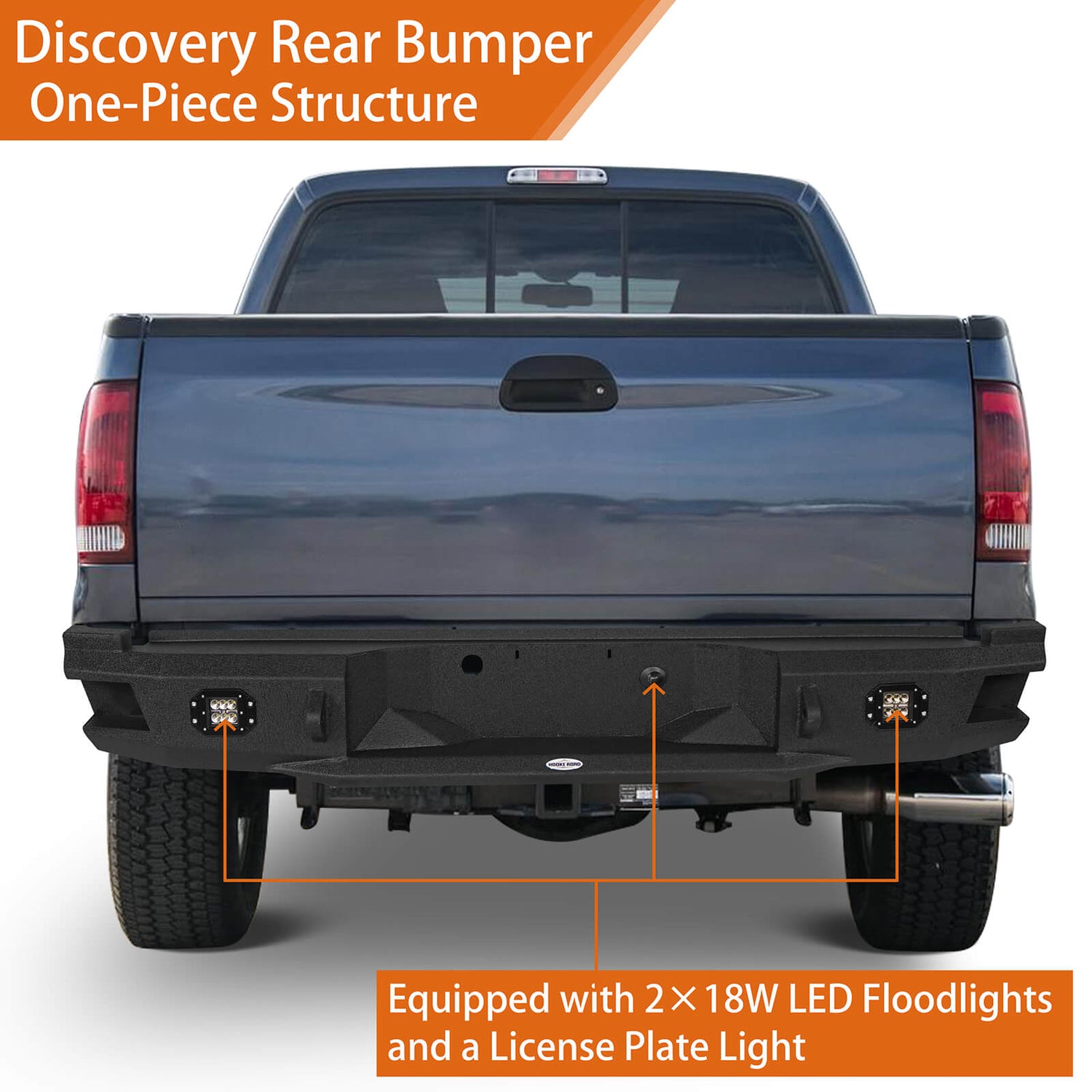 2005 2006 2007 Ford F-250 F-350 Truck Rear Aftermarket Bumper - Hooke ...