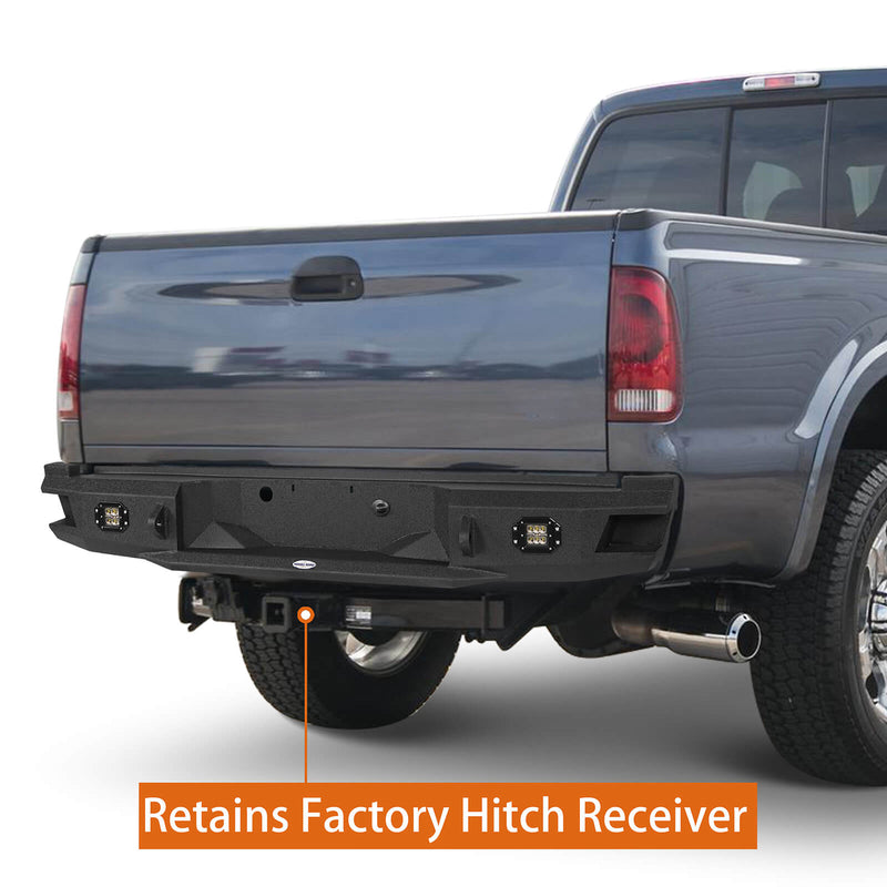 Load image into Gallery viewer, Ford Pickup Truck Rear Aftermarket Bumper (05-07 F-250) - Hooke Road b8503 6
