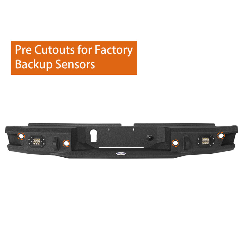 Load image into Gallery viewer, Ford 19-23 Ranger Discovery Rear Steel Bumper w/ LED Floodlights - Hooke Road b8803 4
