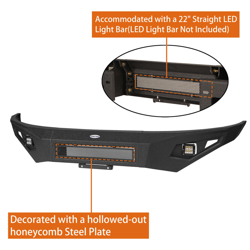 Load image into Gallery viewer, Products Ford Heavy Duty Front Winch Bumper Replacement (19-23 Ranger) - Hooke Road b8001 7
