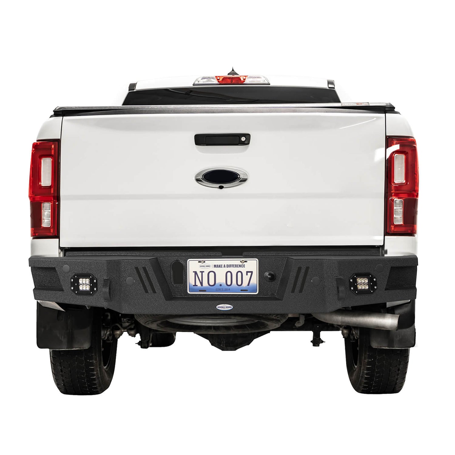 Rear Aftermarket Bumper Ford 19-23 Ranger HR Rear Aftermarket Bumper Textured black - Hooke