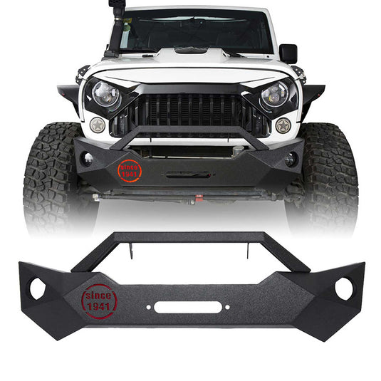 Hooke Road Fragmentation Stubby Front Bumper(07-18 Jeep Wrangler JK)