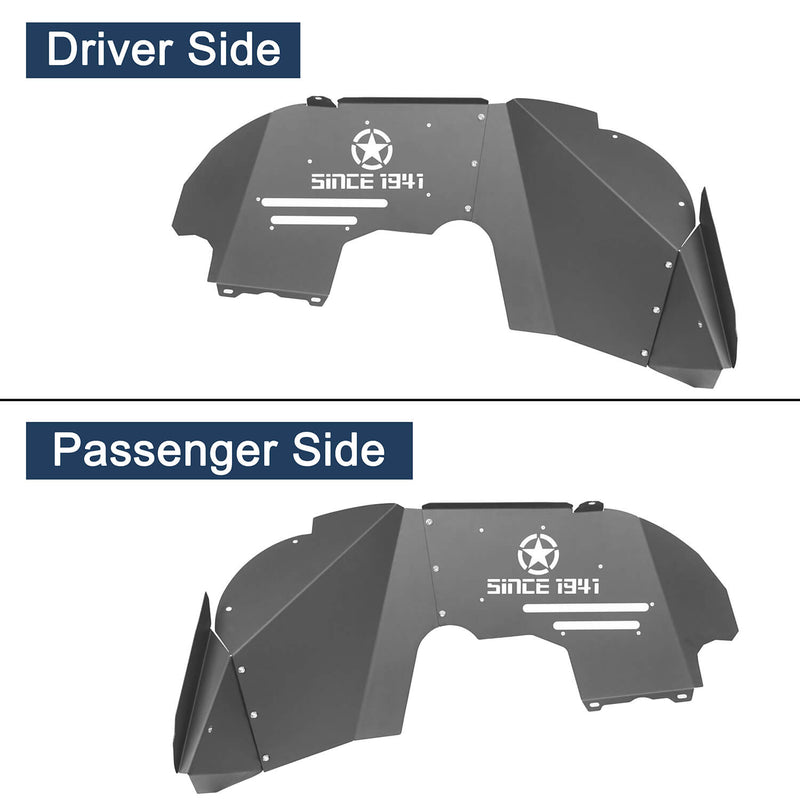 Load image into Gallery viewer, Hooke Road Front &amp; Rear Fender Liners(18-23 Jeep Wrangler EXCL 19 Unlimited Sport &amp; 21 Rubicon Unlimited)
