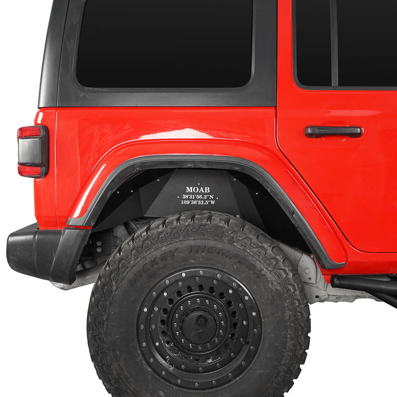 Load image into Gallery viewer, Hooke Road Front &amp; Rear Fender Liners(18-23 Jeep Wrangler EXCL 19 Unlimited Sport &amp; 21 Rubicon Unlimited)
