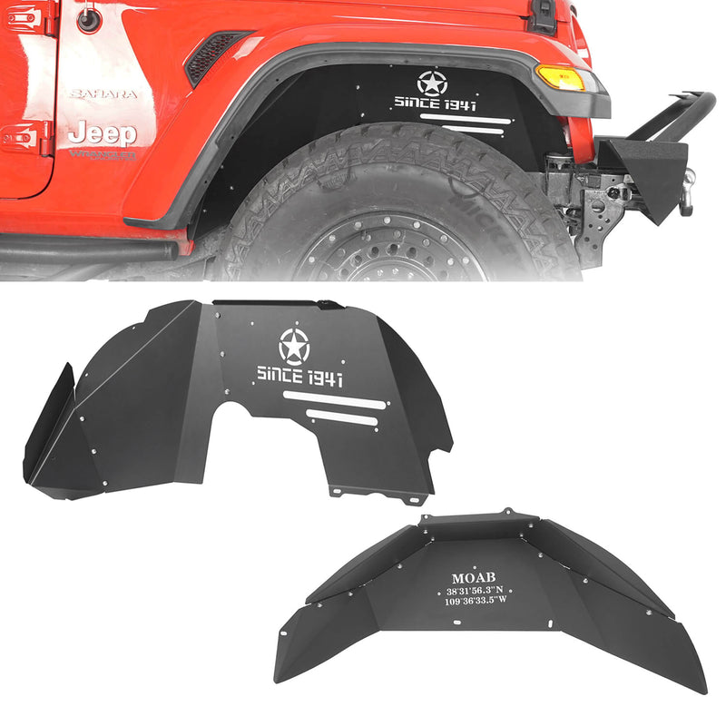 Load image into Gallery viewer, Hooke Road Front &amp; Rear Fender Liners(18-23 Jeep Wrangler EXCL 19 Unlimited Sport &amp; 21 Rubicon Unlimited)
