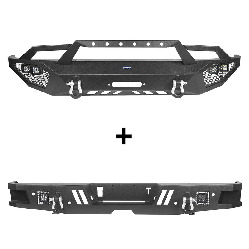 Load image into Gallery viewer, HookeRoad Front Bumper &amp; Back Bumper for 2014-2021 Toyota Tundra b5000+b5002 3
