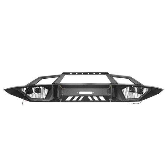 HookeRoad Full Width Front Bumper / Back Bumper / Roof Rack for 2014-2021 Toyota Tundra Crewmax b5000+b5003+b5004 9