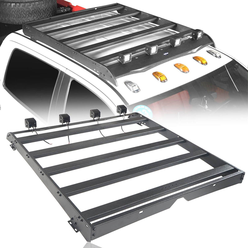 Load image into Gallery viewer, HookeRoad Full Width Front Bumper / Back Bumper / Roof Rack for 2014-2021 Toyota Tundra Crewmax b5000+b5003+b5004 19
