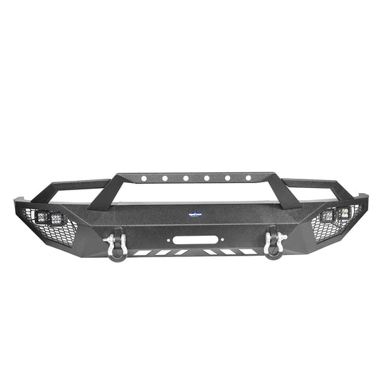 HookeRoad Full Width Front Bumper / Back Bumper / Roof Rack for 2014-2021 Toyota Tundra Crewmax b5000+b5003+b5004 8