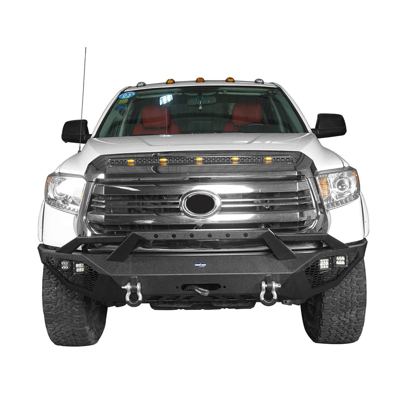 Load image into Gallery viewer, HookeRoad Full Width Front Bumper / Back Bumper / Roof Rack for 2014-2021 Toyota Tundra Crewmax b5000+b5003+b5004 5

