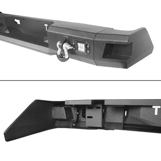 HookeRoad Full Width Front Bumper / Back Bumper / Roof Rack for 2014-2021 Toyota Tundra Crewmax b5001+b5003+b5004 13