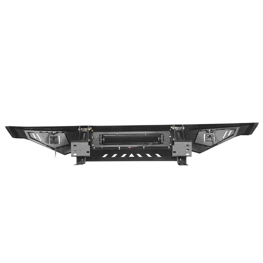 HookeRoad Full Width Front Bumper / Back Bumper / Roof Rack for 2014-2021 Toyota Tundra Crewmax b5001+b5003+b5004 8