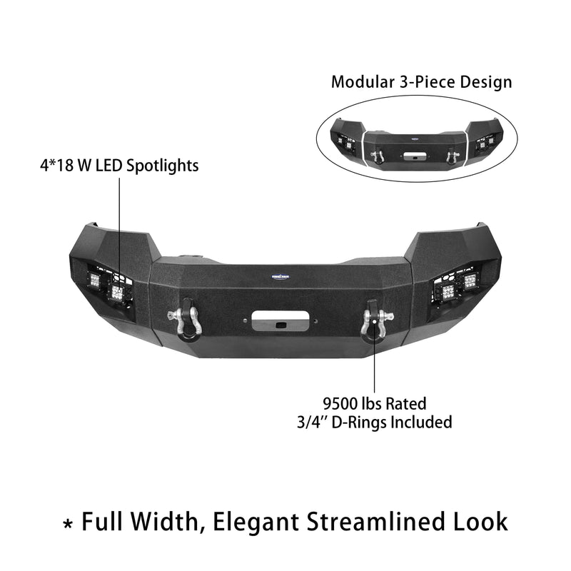 Load image into Gallery viewer, Hooke Road HR Front Bumper (04-08 Ford F-150)
