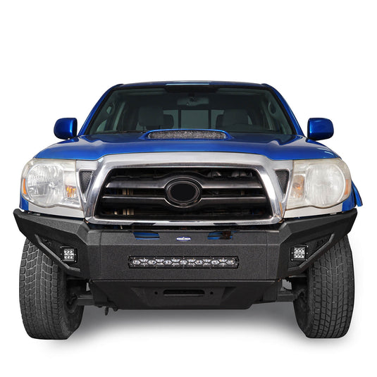 HookeRoad Toyota Tacoma Front Bumper w/Winch Plate for 2005-2011 Toyota Tacoma b4019-4