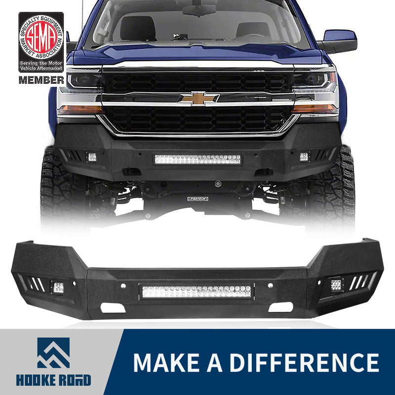 Load image into Gallery viewer, Hooke Road Chevrolet Front Bumper HR(16-18 Chevy Silverado 1500)
