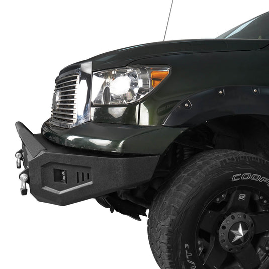 HookeRoad Tundra Front Bumper / Rear Bumper / Roof Rack for 2007-2013 Toyota Tundra Crewmax b5202+b5205+b5206 5