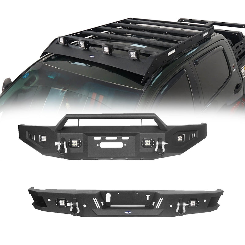Load image into Gallery viewer, HookeRoad Tundra Front Bumper / Rear Bumper / Roof Rack for 2007-2013 Toyota Tundra Crewmax b5202+b5205+b5206 2
