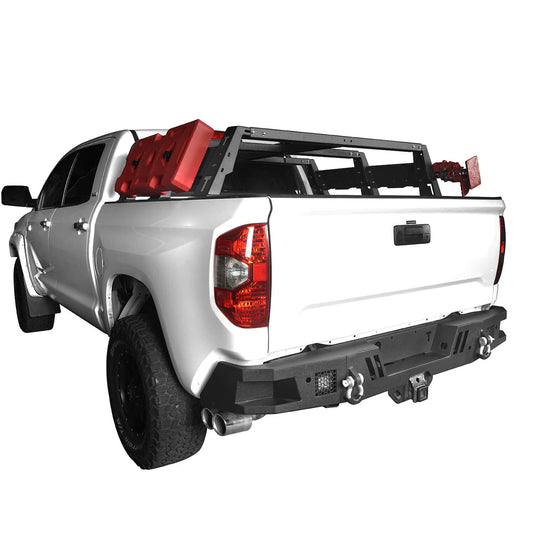 HookeRoad Front Bumper & Full Width Rear Bumper for 2014-2021 Toyota Tundra b5001+b5002 11