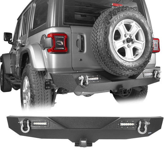 Hooke Road Front Bumper / Rear Bumper / Running Boards Side Steps(18-23 Jeep Wrangler JL)