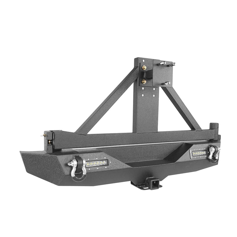 Load image into Gallery viewer, Hooke Road Front Bumper &amp; Rear Bumper w/Tire Carrier(18-24 Jeep Wrangler JL)
