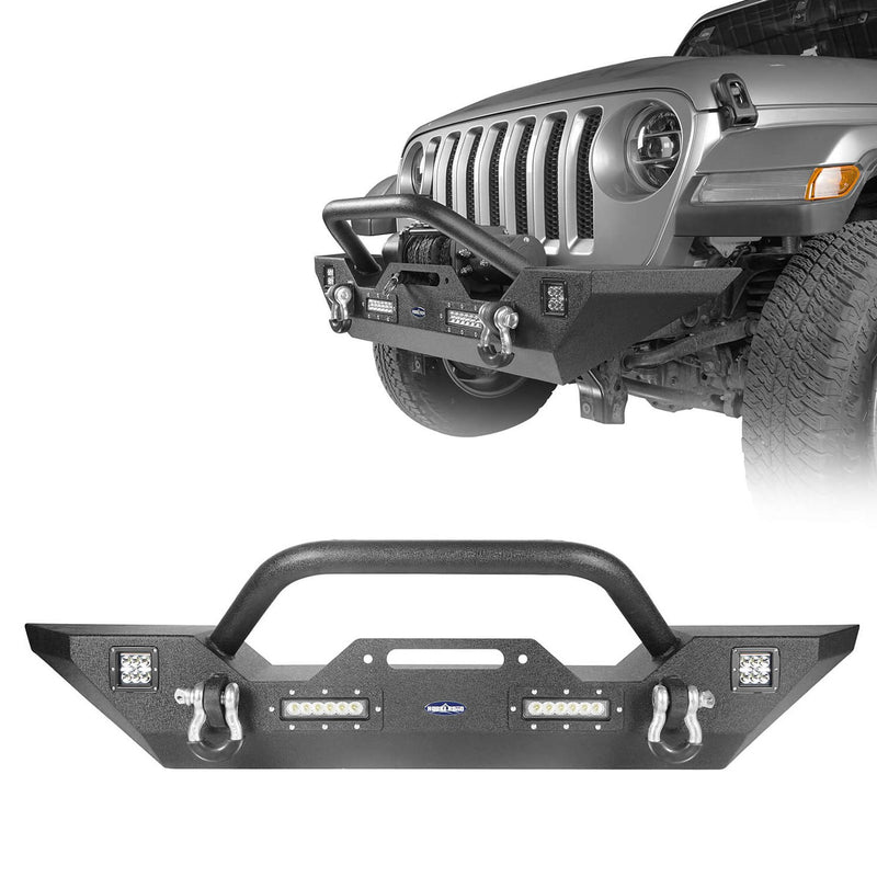 Load image into Gallery viewer, Hooke Road Front Bumper &amp; Rear Bumper w/Tire Carrier(18-23 Jeep Wrangler JL)
