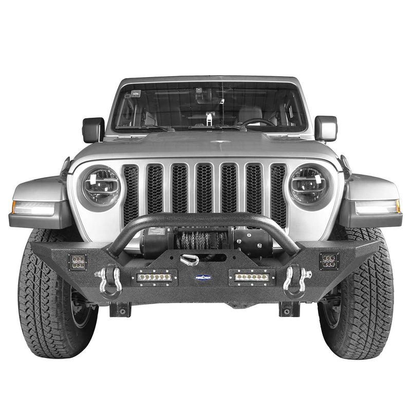 Load image into Gallery viewer, Hooke Road Front Bumper &amp; Rear Bumper w/Tire Carrier(18-23 Jeep Wrangler JL)
