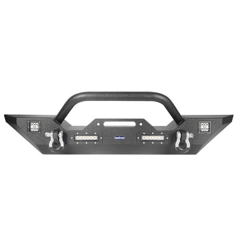 Load image into Gallery viewer, Hooke Road Front Bumper &amp; Rear Bumper w/Tire Carrier(18-24 Jeep Wrangler JL)
