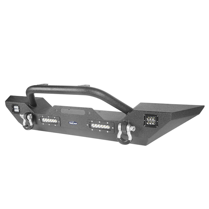Load image into Gallery viewer, Hooke Road Front Bumper &amp; Rear Bumper w/Tire Carrier(18-23 Jeep Wrangler JL)

