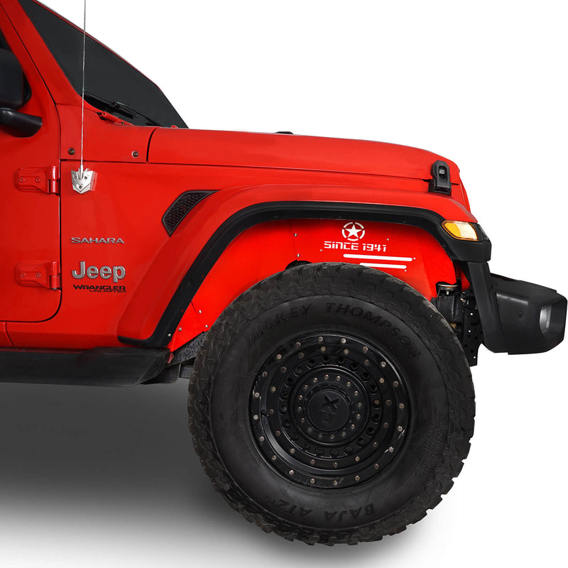 Load image into Gallery viewer, Hooke Road Jeep JL Front Inner Fender Liners for 2018-2021 Jeep Wrangler JL &amp; 2020-2021 Jeep Gladiator JT Jeep Gladiator JT Front Inner Fender Liners BXG3026 4
