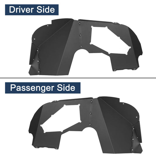 Hooke Road Front & Rear Fender Liners(18-23 Jeep Wrangler EXCL 19 Unlimited Sport & 21 Rubicon Unlimited)