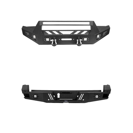 HookeRoad Tacoma Front & Rear Bumpers Combo for 2016-2023 Toyota Tacoma 3rd Gen b42014204-3