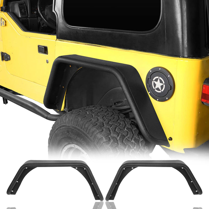 Load image into Gallery viewer, Hooke Road Front &amp; Rear Fender Flares Tubular Fenders(97-06 Jeep Wrangler TJ)
