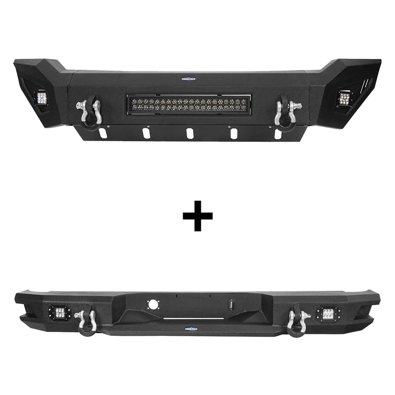 Load image into Gallery viewer, HookeRoad Ram 1500 Full width Front Bumper and Rear Bumper Combo for 2006-2008 Ram1500 BXG65016503-4
