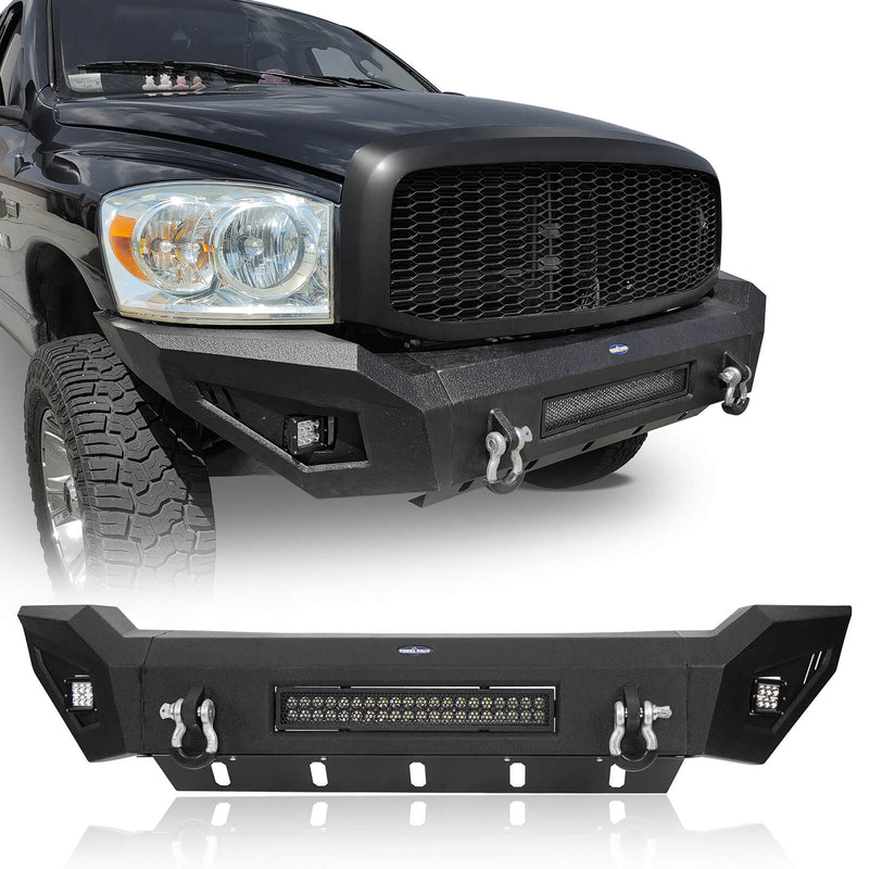 Load image into Gallery viewer, HookeRoad Ram 1500 Full width Front Bumper and Rear Bumper Combo for 2006-2008 Ram1500 BXG65016503-8
