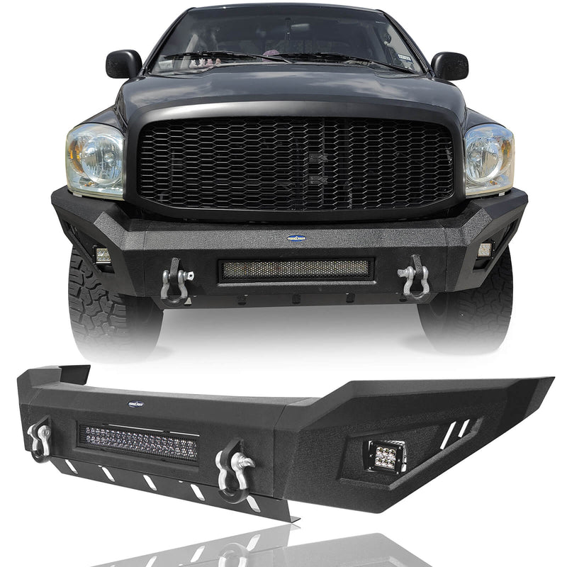 Load image into Gallery viewer, HookeRoad Ram 1500 Full width Front Bumper and Rear Bumper Combo for 2006-2008 Ram1500 BXG65016503-9
