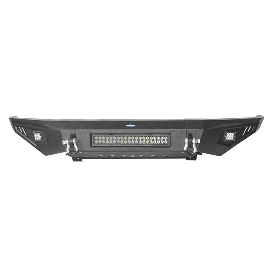 HookeRoad Full Width Front Bumper w/LED Lights for 2014-2021 Toyota Tundra b5000+b5001 14